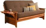 8" Full Size Spring Futon Mattress Replacement, Sleeper Sofa Bed Mattress, Linen Cocoa, Frame Not Included