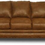 Traditional Microfiber Sedona Sofa in Brown
