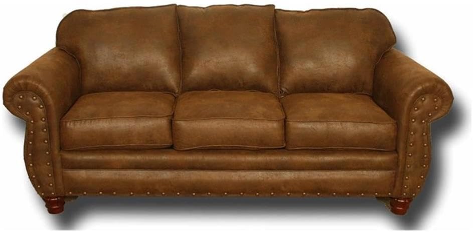 51RZxkLT9-L._AC_SL1000_.jpg Traditional Microfiber Sedona Sofa in Brown - Image 1