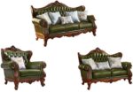 American Vintage Sofa European Solid Wood Sofa Combination Hotel
