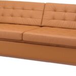 3-seat sofa-bed,  golden-brown/wood