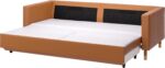 3-seat sofa-bed,  golden-brown/wood - Image 2