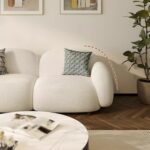 Fabric Sofa for Small Living Rooms, Modern Minimalist Style. - Image 2