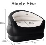 Inflatable Couch Outdoor Air Sofa,Blow Up Couches Lazy Sofa for Camping, Single Size - Image 2