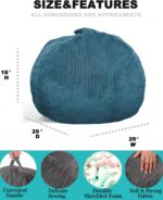 Folding Sofa Bed Living Room Mattress with Back Support, Portable Fold Out Chair Bed Comfy Floor Sofa Lounge for Living Room Bedroom - Image 2