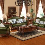 American Vintage Sofa European Solid Wood Sofa Combination Hotel - Image 2