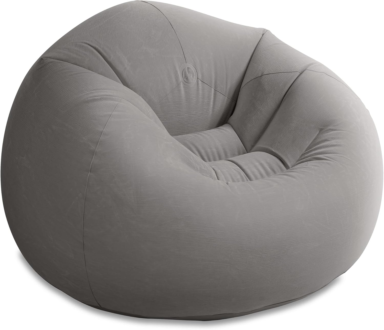 71sQrSghvFL._AC_SL1500_.jpg Beanless Bag Inflatable Lounge Chair: Corduroy Textured Flocking – Durable Vinyl – Folds Compactly – 220lb Weight Capacity – 45" x 45" x 28" - Image 1