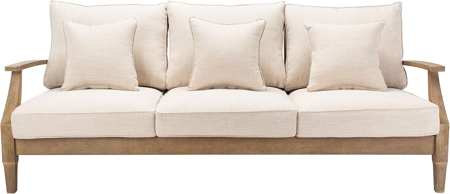 815FXFnhWiL._AC_SL1500_.jpg Natural and White Wood Outdoor Sofa, Natural/White - Image 1