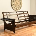 Futon in Black Finish, Full,